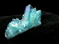 Aqua Aura Quartz Crystal Cluster