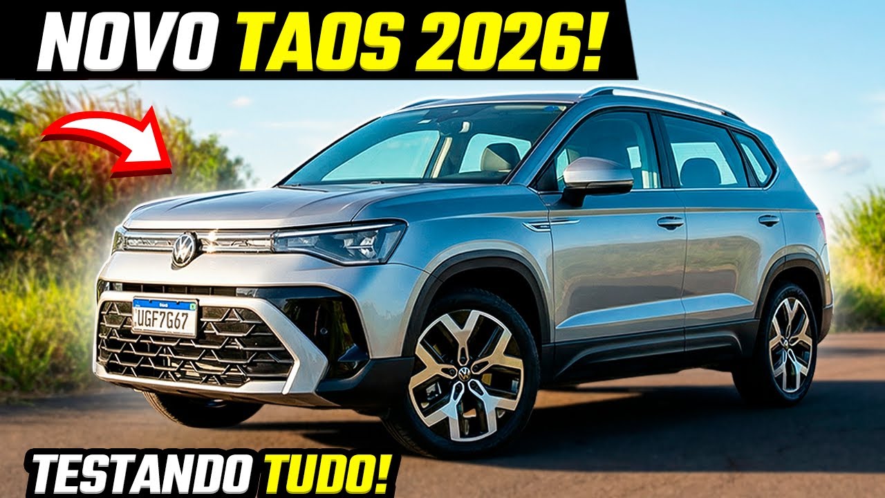 NOVO TAOS 2026 - FICOU MAIS SEGURO E MANTEVE O PRAZER EM DIRIGIR