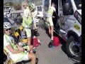 Preparation of team Perutnina Ptuj before start in Lombardij