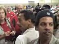 Unhappy Resident at Evacuation Center, Hurricane Katrina