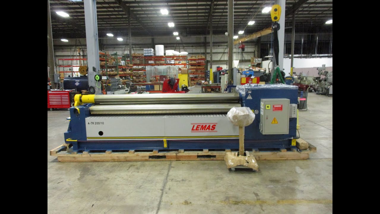 (1) NEW LEMAS HYDRAULIC 4-ROLL DOUBLE-PINCH PLATE BENDING ROLL, MODEL #: 4-TR 180/6