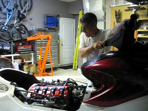 how to change oil in honda aquatrax f-12x