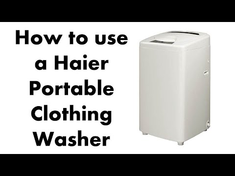 how to drain haier washing machine