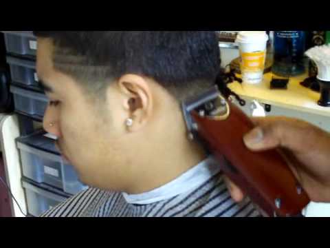 Caken Cuts Barber Techniques Doing Taper Fade