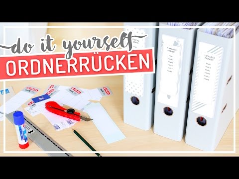 DIY ORDNERRÜCKEN für schöne Ordnung im Büro #TypischSissi