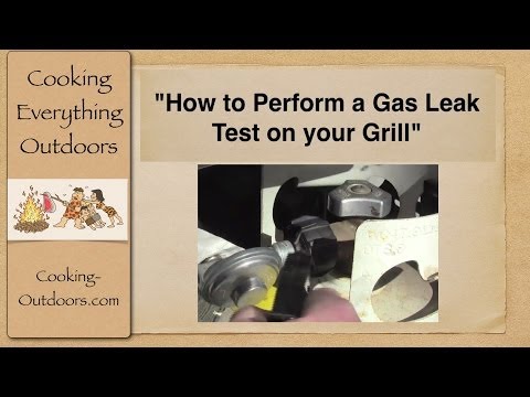 how to check for gas leak on grill