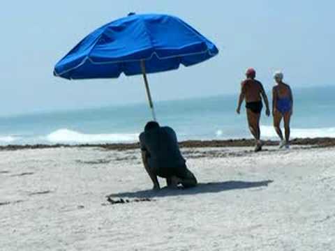 how to properly install a beach umbrella