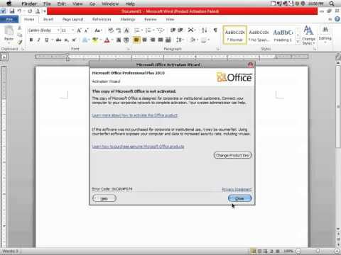 Microsoft Office 2010  Activate