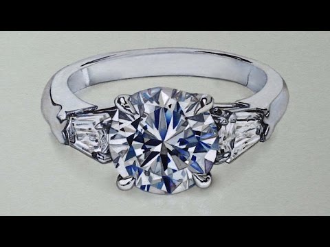 how to draw a diamond s