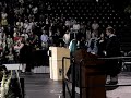 Colleen singing the National Anthem at her commencement ceremony