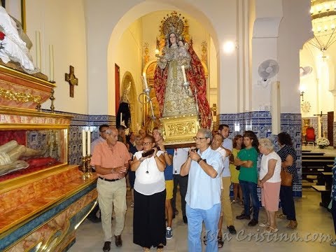 Traslado de Ntra Sra del Rosario, Patrona de Isla Cristina, al Altar Mayor