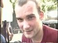 funny interview by clueless cameraman with ian mackaye (and his mom) and guy picciotto after the show at the alternatives festival in washington d.c. in 1989.