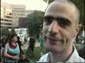funny interview by clueless cameraman with ian mackaye (and his mom) and guy picciotto after the show at the alternatives festival in washington d.c. in 1989.