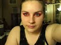 avril lavigne punk emo goth red make up inspired look