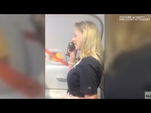 Watch: This flight attendant has 'em rolling in the aisles!