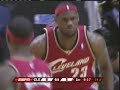 LeBron James Dunks on Tim Duncan