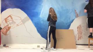 Painting Class Creates a Mural