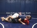 Old School Sweep from Lockdown Half-guard