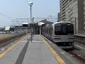 ＪＲ総武本線（ＪＲ成田線）佐倉駅にて11両編成総武線快速・横須賀線直通快速逗子行きの発着シーン。佐倉駅3番線発車メロディは「ムーンストーン」