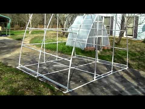 how to attach plastic to pvc greenhouse