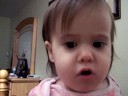 Baby Emma learning musical scale
