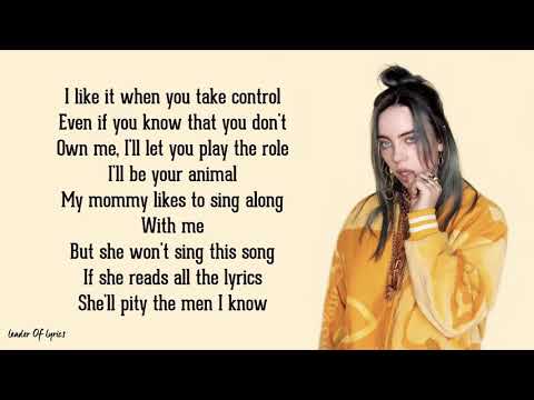 Billie Eilish bad guy Lyrics YouTube