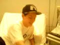 Schramm isst im Krankenhaus