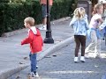 funny kids children in Disney World at epcot 4 girls dancing and a boy tries to dance with them. funny kids children in Disney World at epcot 4 girls dancing and a boy tries to dance with them.
