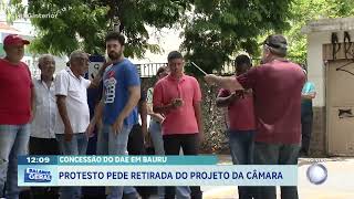 Concessão do esgoto em Bauru: Protesto pede retirada do projeto da câmara