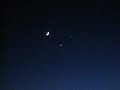Crescent Moon meets Jupiter and Venus! Crescent Moon meets Jupiter and Venus!