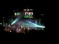 space invaders! a member of the audience was taken onto the stage to play space invaders and he will win the classic arcade game machine if he completes the game in 2 mins. captured from video games live, kuala lumpur (17 april 2010)