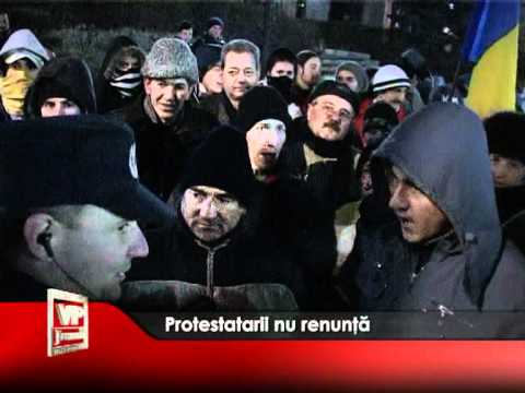 Protestatarii nu renunță