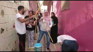 مبادرة العيش المشترك في مخيم الرشيدية - تزيين الجدران Part One