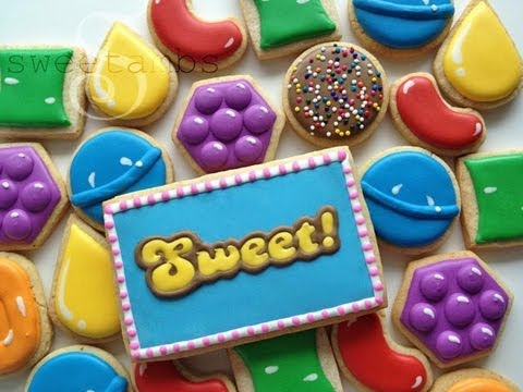 Crush - I haven't been able to stop playing Candy Crush Saga! So, I made some cookies to express my love for it. Visit my blog https://www.sweetambs.com/tutorial/can...
