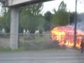 RUTA 5 SUR-Incendio en la carretera