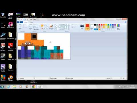 how to make a minecraft skin in ms paint