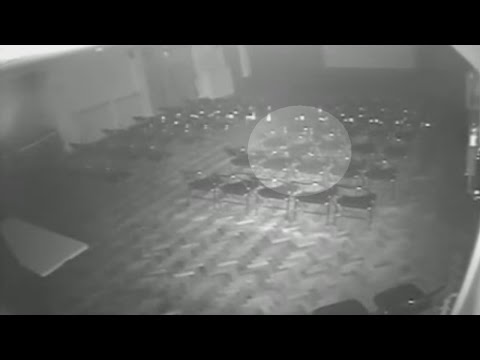 Spooky! Is this a ghost caught on CCTV at Romford theatre?