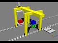 Webots simulation of a gantry robot
