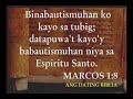 Marcos Kapitulo 1 (part 1)- Mapalad ang Bumabasa Marcos Kapitulo 1 (part 1)- Mapalad ang Bumabasa
