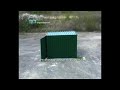 Flat pack foldable storage units and foldable containers