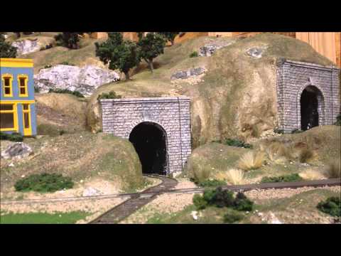 how to paint ho scale mountains