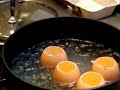 Cooking Hard Boiled Eggs Sprinkled with Caviar
