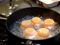 Cooking Hard Boiled Eggs Sprinkled with Caviar