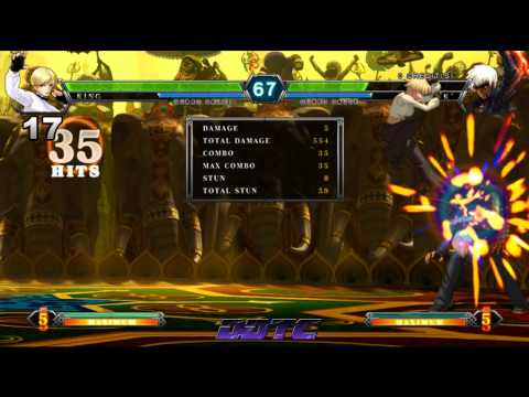 KOF XIII: King combo tutorial - King, the Muay Thai Bouncer.
