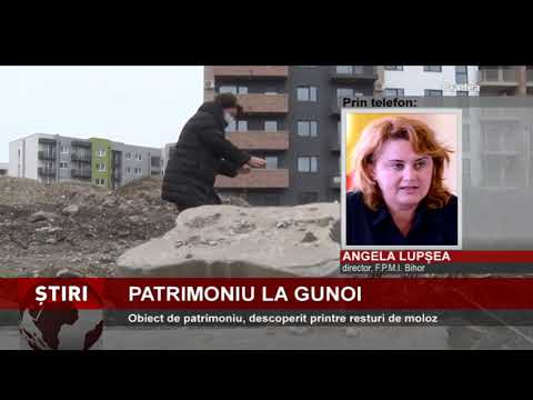 Obiect de patrimoniu descoperit printre resturi de moloz, la Oradea