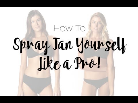 how to apply spray tan