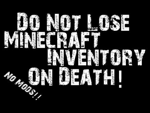how to keep inventory when u die in minecraft