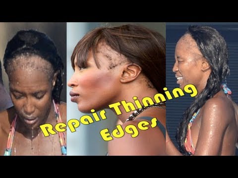 how to repair edges of hair