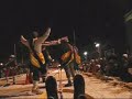 Ride on a human dog sled