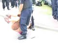 Climate Campers resisting stop and search